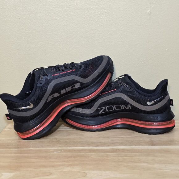 Nike Air Zoom Pegasus Premium Running Black Bright Crimson Silver HQ2593-003 9 - Picture 4 of 7